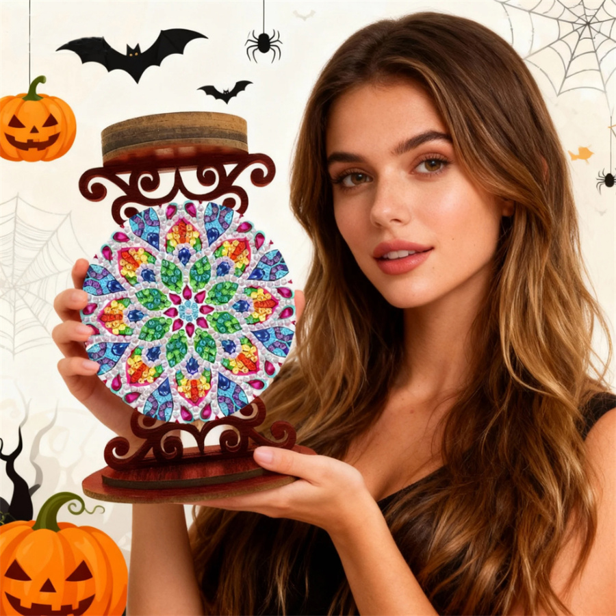 Flower candle holder Halloween - đánh giá và giá Art Craft Kit