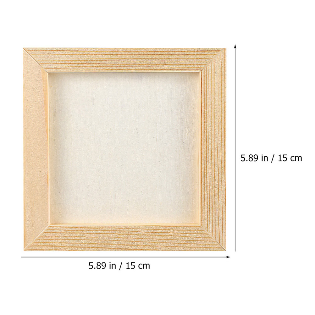 6Pcs Solid Wood DIY Blank Pict - đánh giá và giá Art And Craft For Nursery