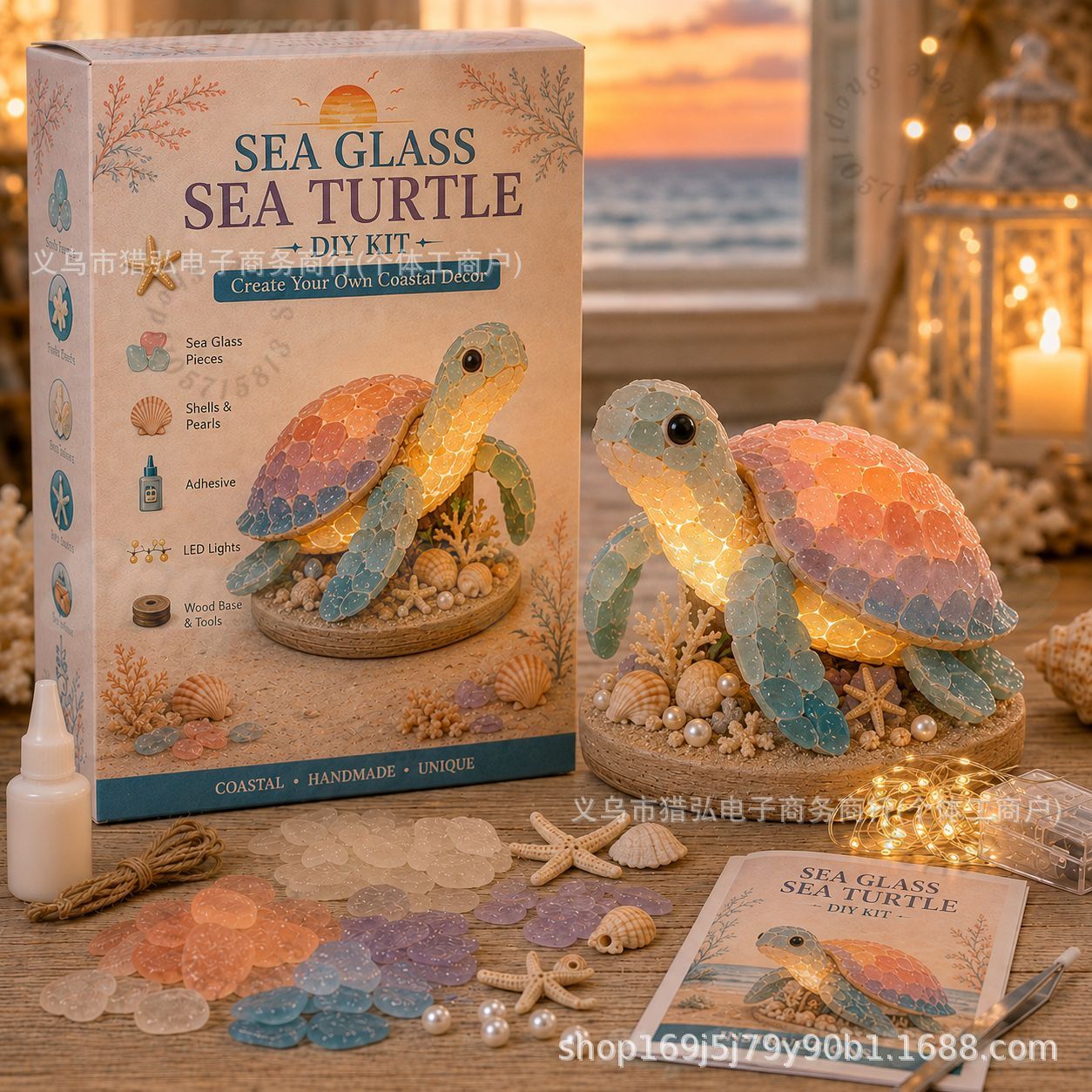 DIY Sea Glass Mermaid Tail Lig - đánh giá và giá Art Craft Kit