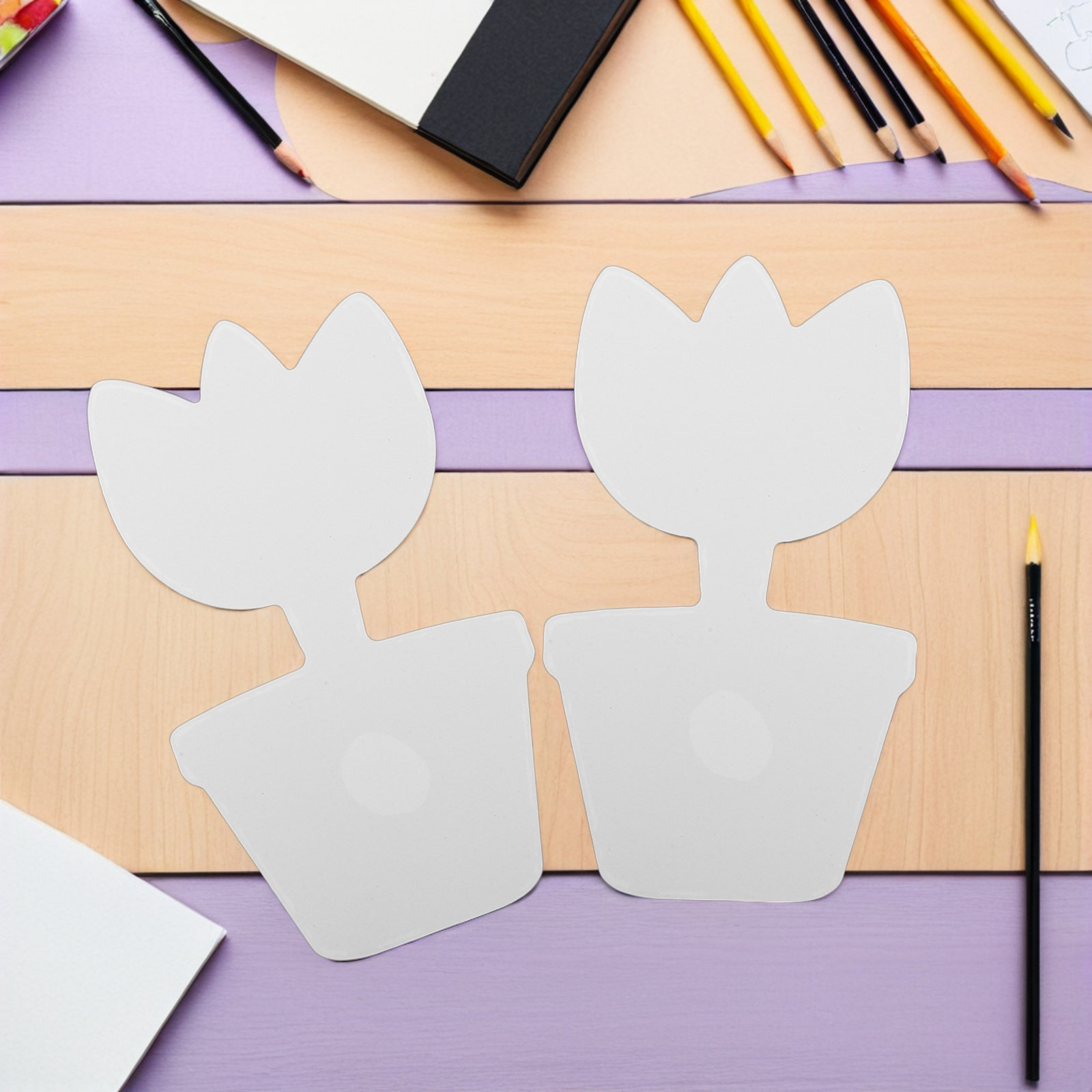20Pcs Blank Cardboard Flower P - đánh giá và giá Art Craft Cardboard