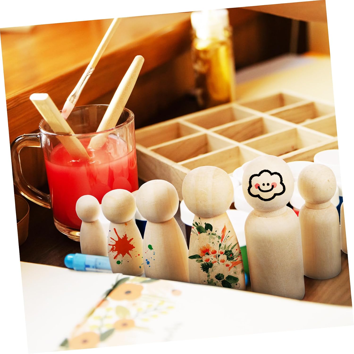 10pcs Natural Color Unfinished - đánh giá và giá Art And Craft For Nursery