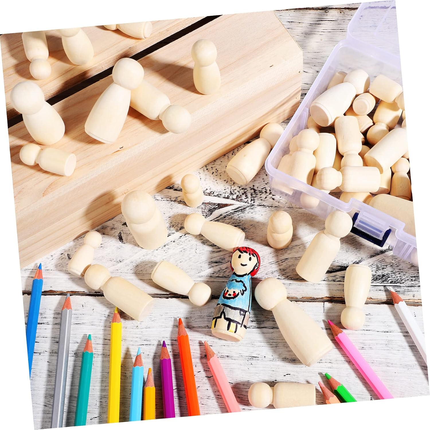 10pcs Natural Color Unfinished - đánh giá và giá Art And Craft For Nursery