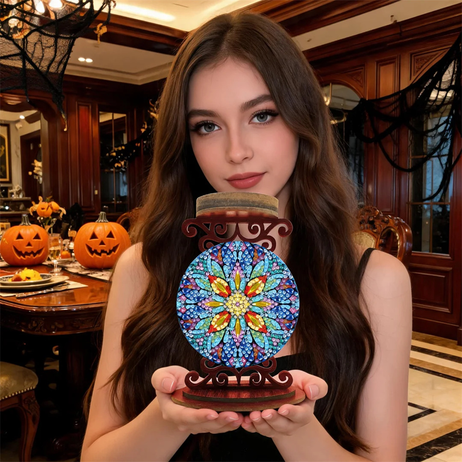 Flower candle holder Halloween - đánh giá và giá Art Craft Kit
