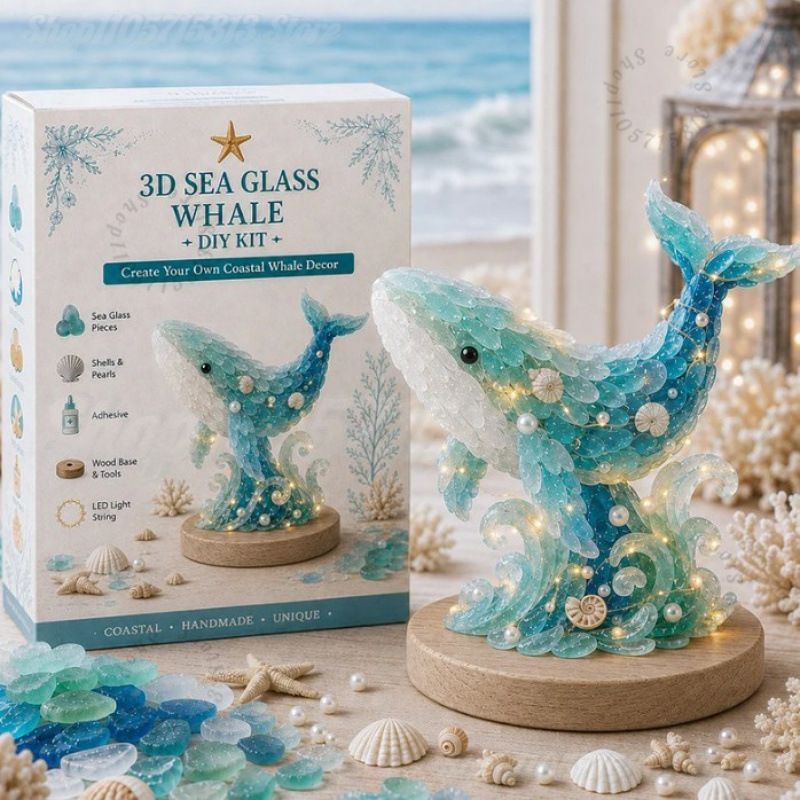 Christmas DIY Sea Glass Craft  - đánh giá và giá Art Craft Kit