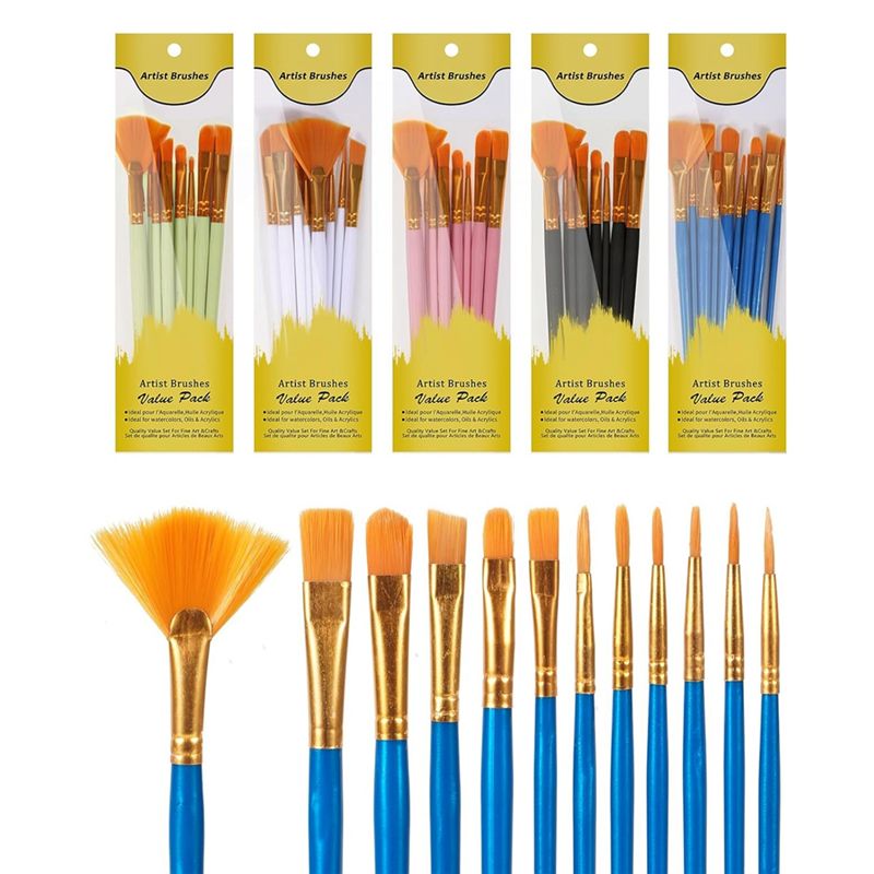 M12K-Acrylic Paint Brushes Set - đánh giá và giá Gouache Paint Set