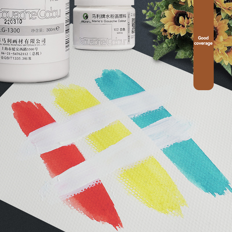 White Gouache Paint 100ml/300m - đánh giá và giá Gouache Paint Set