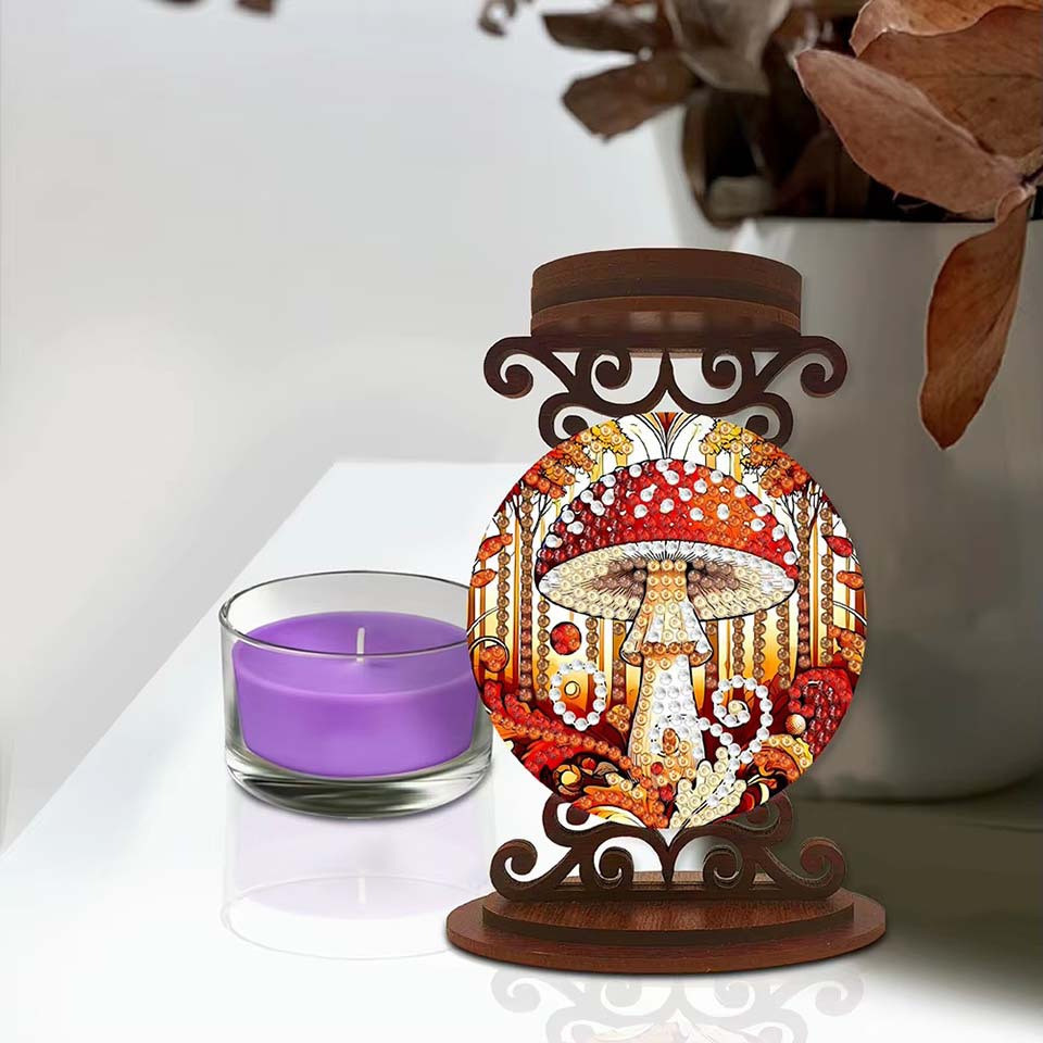 mushroom candle holder Hallowe - đánh giá và giá Art Craft Kit