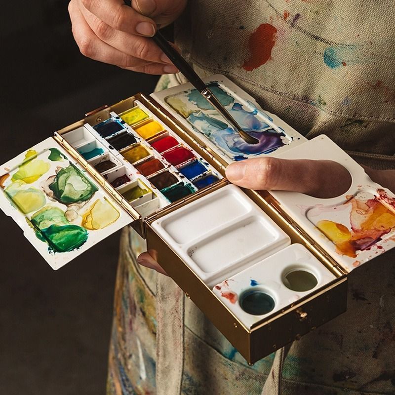 Multi-functional Travel Brass  - đánh giá và giá Gouache Paint Set
