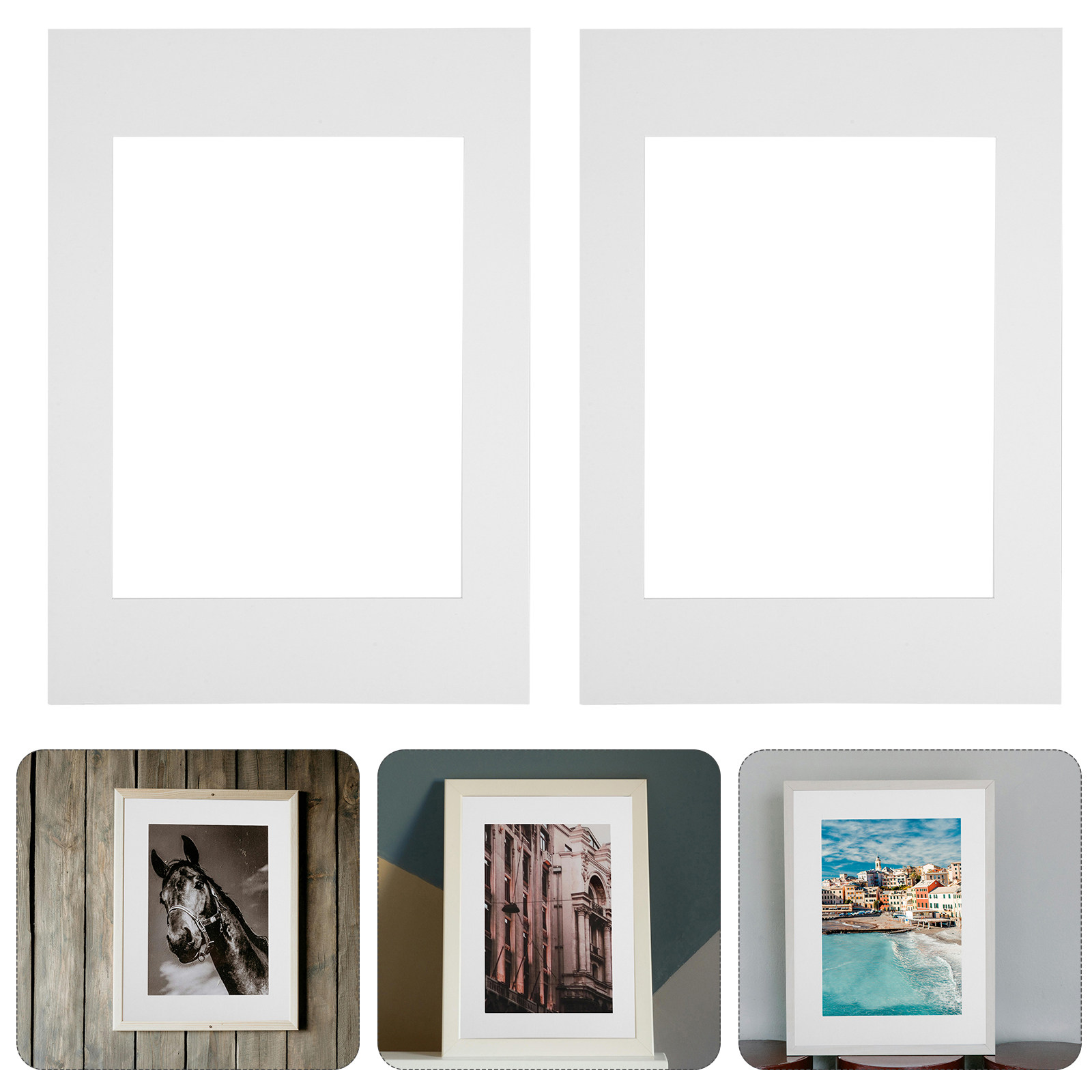 10Pcs White Cardboard Picture  - đánh giá và giá Art Craft Cardboard